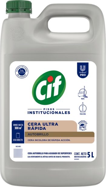 Cif Cera Ultra Rapida Acrilica - Incolora 5 Lts